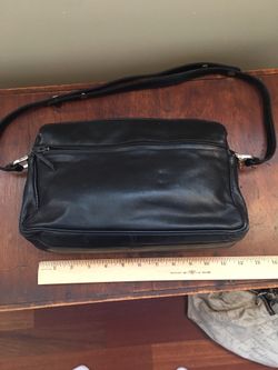 Vintage Black Italian Leather Handbag