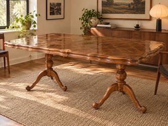 Vintage Extendable Wooden Dining Table