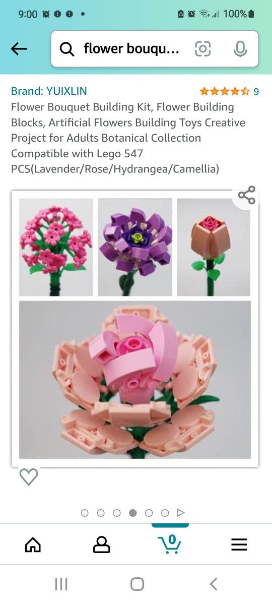 Flower Bouquet Building Kit, Flower Building Blocks, Artificial Flowers  Building Toys Creative Project for Adults Botanical Collection Compatible  with