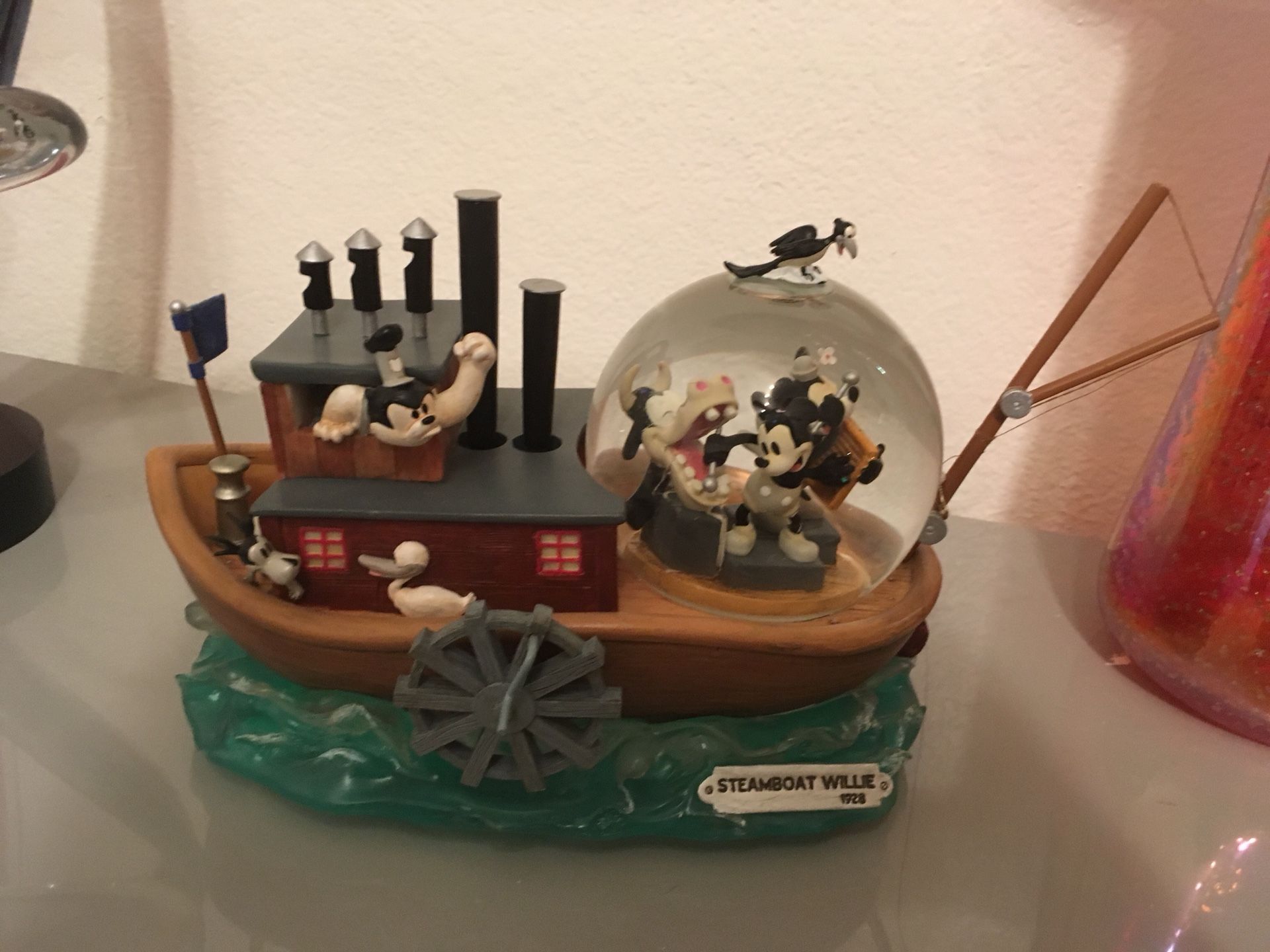 Steamboat Willie Disney Mickey Snowglobe Snow Globe