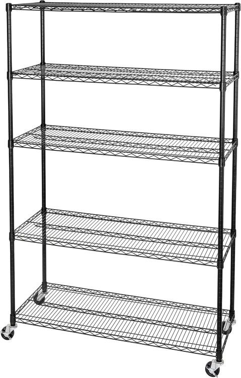 Seville Classics NSF Steel Storage Unit 5 Tier Shelving 48