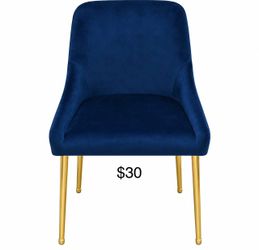 2 navy blue office accent chair $30 each