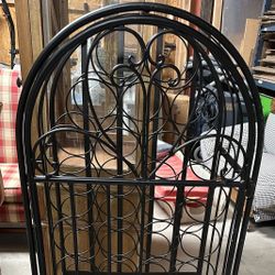 Arched Metal Wine Rack 