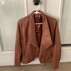 Iman Global Chic moto Leather jacket,  Women’s Large