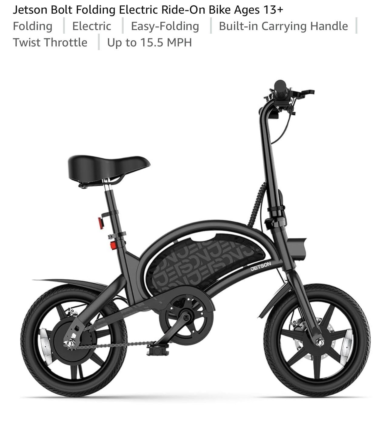 Jetson Bolt Folding Electric Bike 
