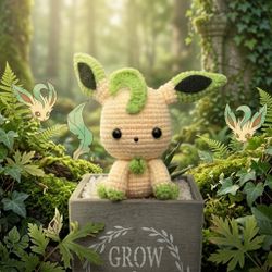 Leafeon the Grass Eeveelution Pokemon Crochet