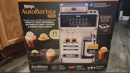 Ninja AutoBarista Pro Espresso & Coffee Maker Built-in Grinder Milk Frother Brand New Sealed