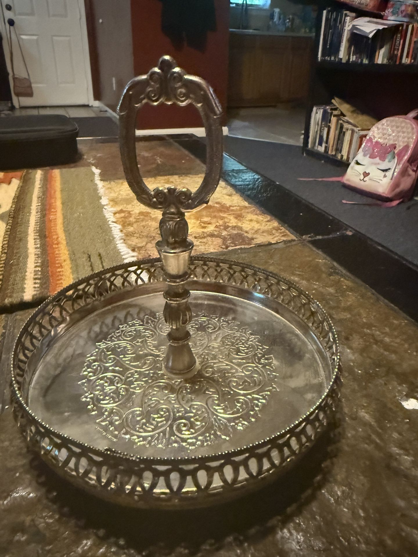 Silver plated Trey Marked England