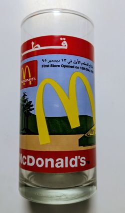 McDonald's COCA COLA GLASS QATAR