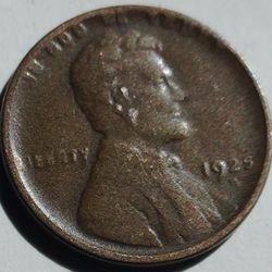 1925 Wheat Penny Lincoln 1 Cent Coin!