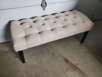 Linen Upholstered Bench