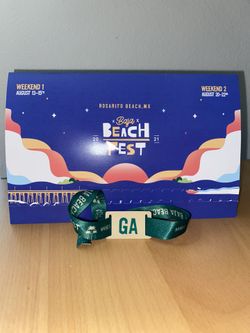 BAJA BEACH FEST WEEKEND 1 WRISTBAND