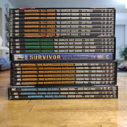 Survivor DVD Disc Box Set Season 1 2 7 All-stars 