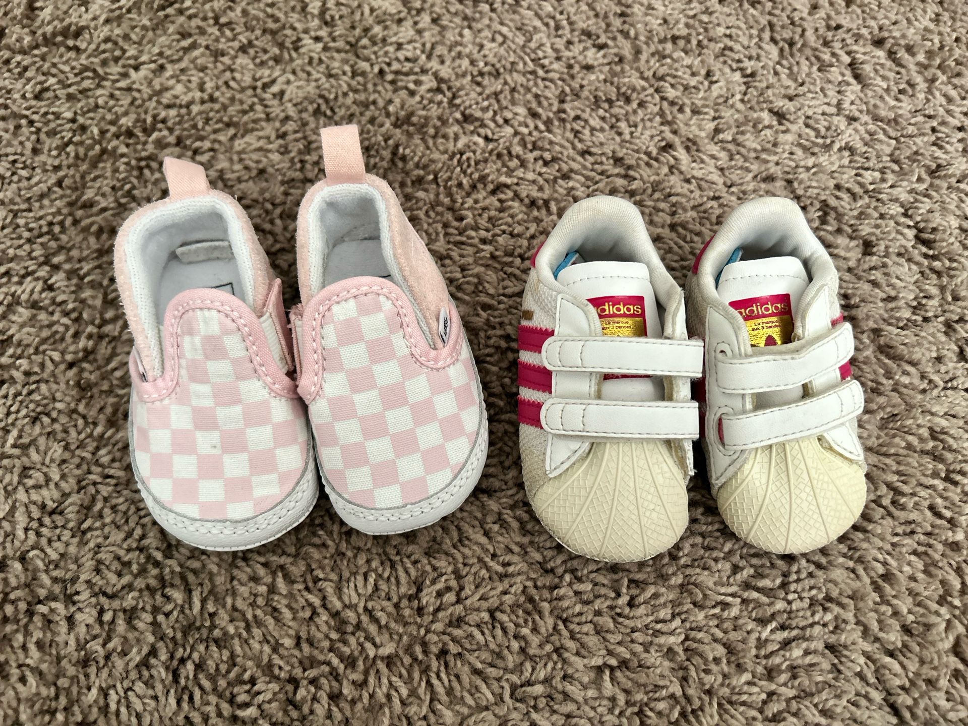 Baby Adidas And vans 0-3M