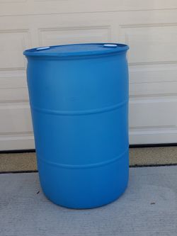 Barrel- Plastic, Good For Rain Water Collecting And Other Projects - Very Clean