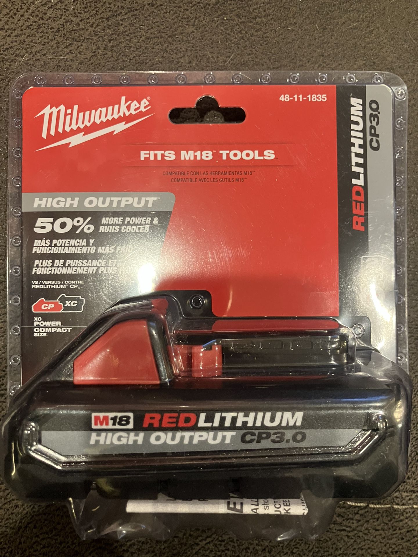Milwaukee M18 CP3.0 &  M12 XC5.0 Batteries