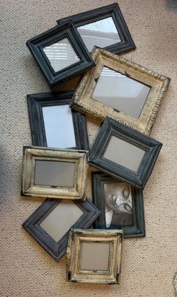 Antiqued Distessed Photo Collage Frame