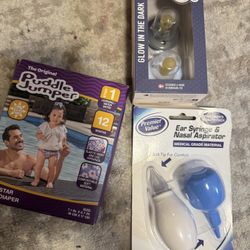 Swim Diaper, Pacifier.. NEW