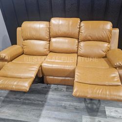 Reclining Couch 3-Pc Set — Sofa • Loveseat • Chair 