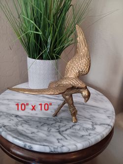 Vintage Brass American Eagle on a Branch. Beautiful Condition