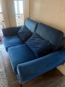 Blue couch