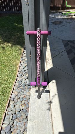 Flybar purple leopard pogo stick