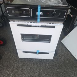 24 inch white gas oven