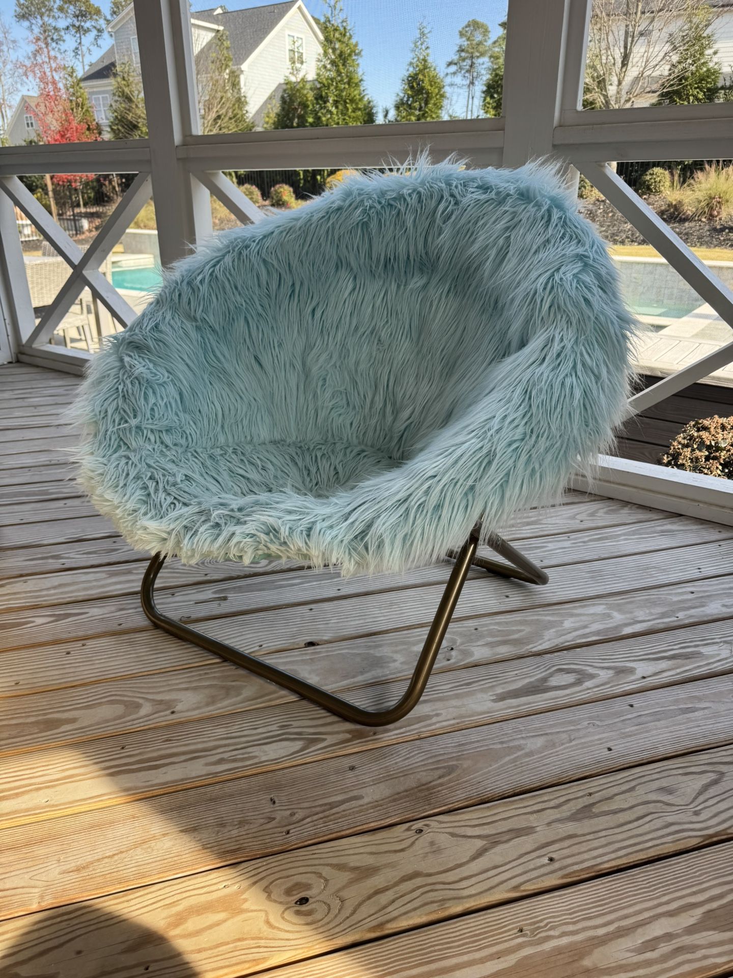 Kids Furry Hangaround Chair - Pottery Barn
