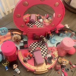 LOL SURPRISE HAIR BEAUTY SALON PLAY SET MINI DOLL CARRYING CASE LIT MIRROR READ