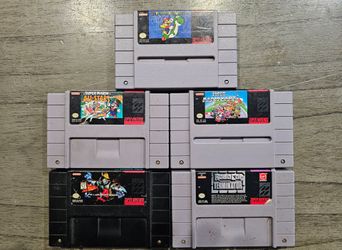 $130 for all 5 SNES Games