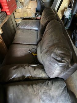 Leather couch