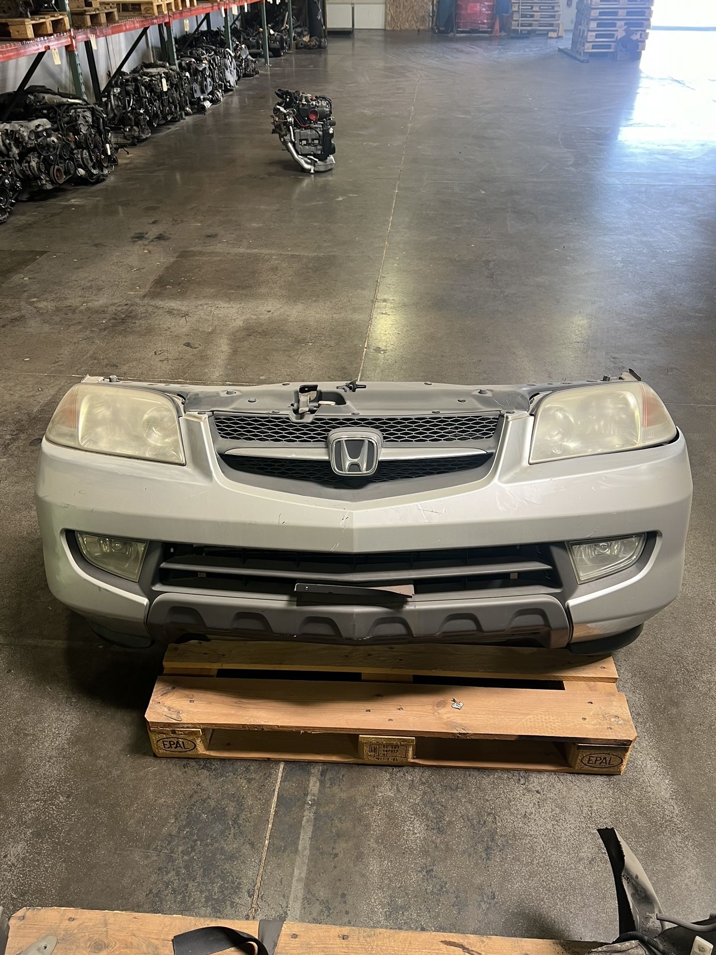 2000-2006 Acura MDX Nose Cut Bumper  Headlights Radiator Support 