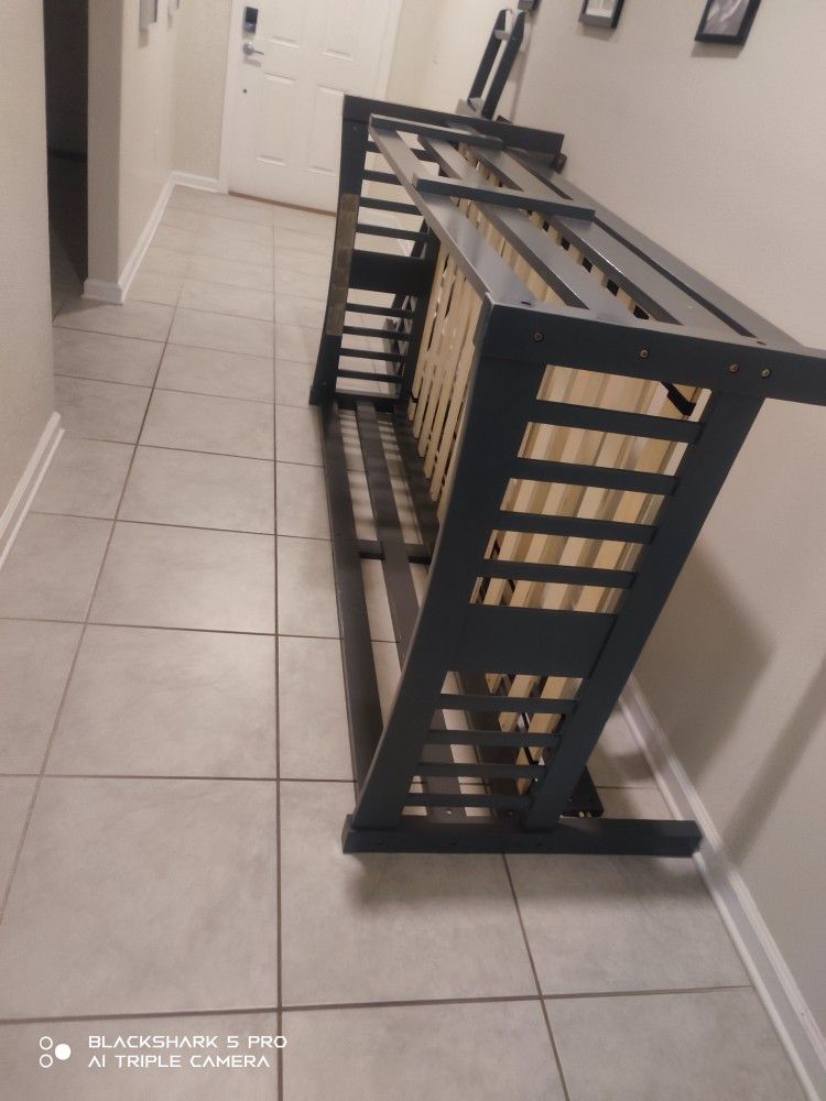 Gray Bunk Bed , Gray Bunk Bed Twin Over Twin With Ladder