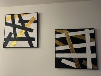 Abstract Canvas Wall Art Set of 3