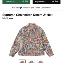 Supreme Chainstitch Denim Jacket 