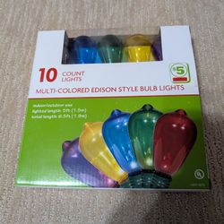 Multi Colored Edison Style Bulb Lights( 6 Boxes)