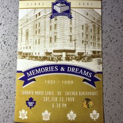 1999 Maple Leaf Gardens FINAL NHL Game — Full Ticket | Historic