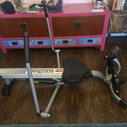 Stamina Body Glider FULL MOTION Rower Foldable Rowing Machine 12 Levels of Hydraulic Resistance Smart App Digital Exercise Workout Equipment Home Gym