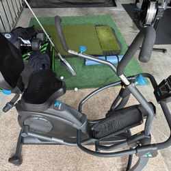 TEETER Free-step Recumbent Stair Stepper (seated)