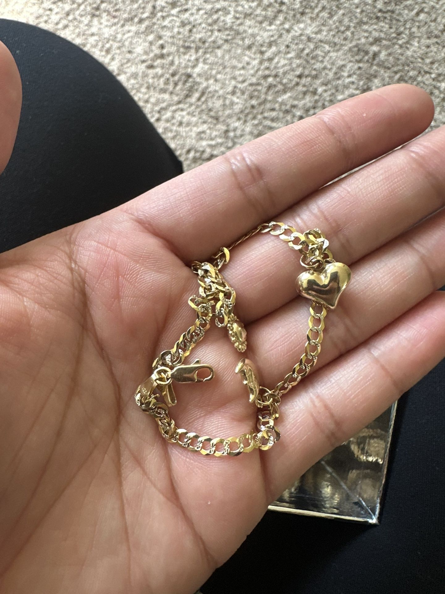 14-karat gold anklet