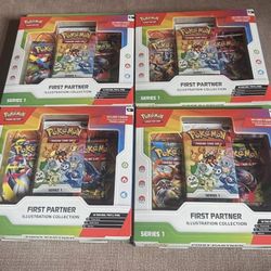 Pokemon First Partner Illustration Collection x4 Sealed