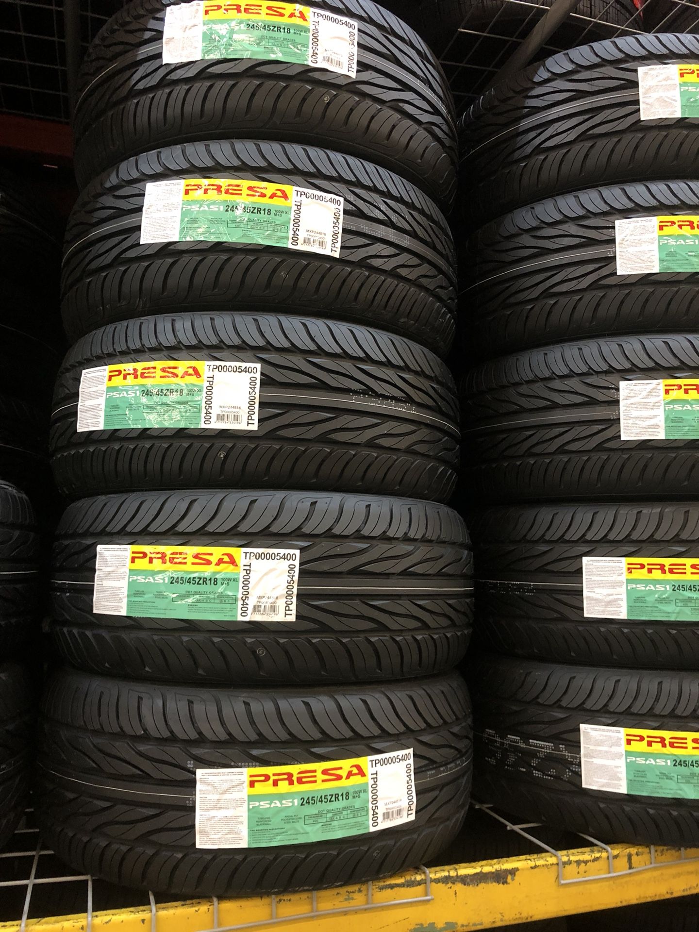 P245/45R18 Presa PSAS1 100W XL 420 A-A Tires new!!!