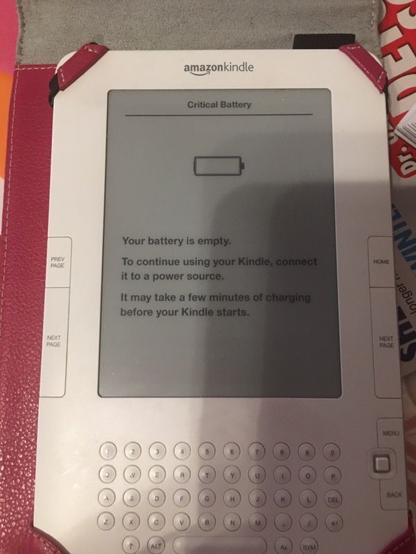 Amazon kindle with case