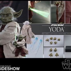 Hot Toys Attack Of The Clones Yoda Star Wars Marvel 1/6 Scale