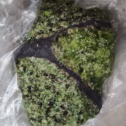 Peridot in Basalt  (4 to choose from) $45 each