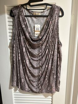 Brand New Michael Kors, 3X Rosewater Shirt