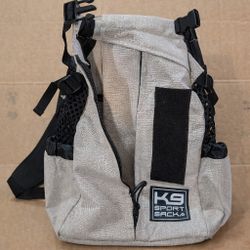 K9 Sport Sack XS Dog Backpack Carrier – Light Gray – Clean