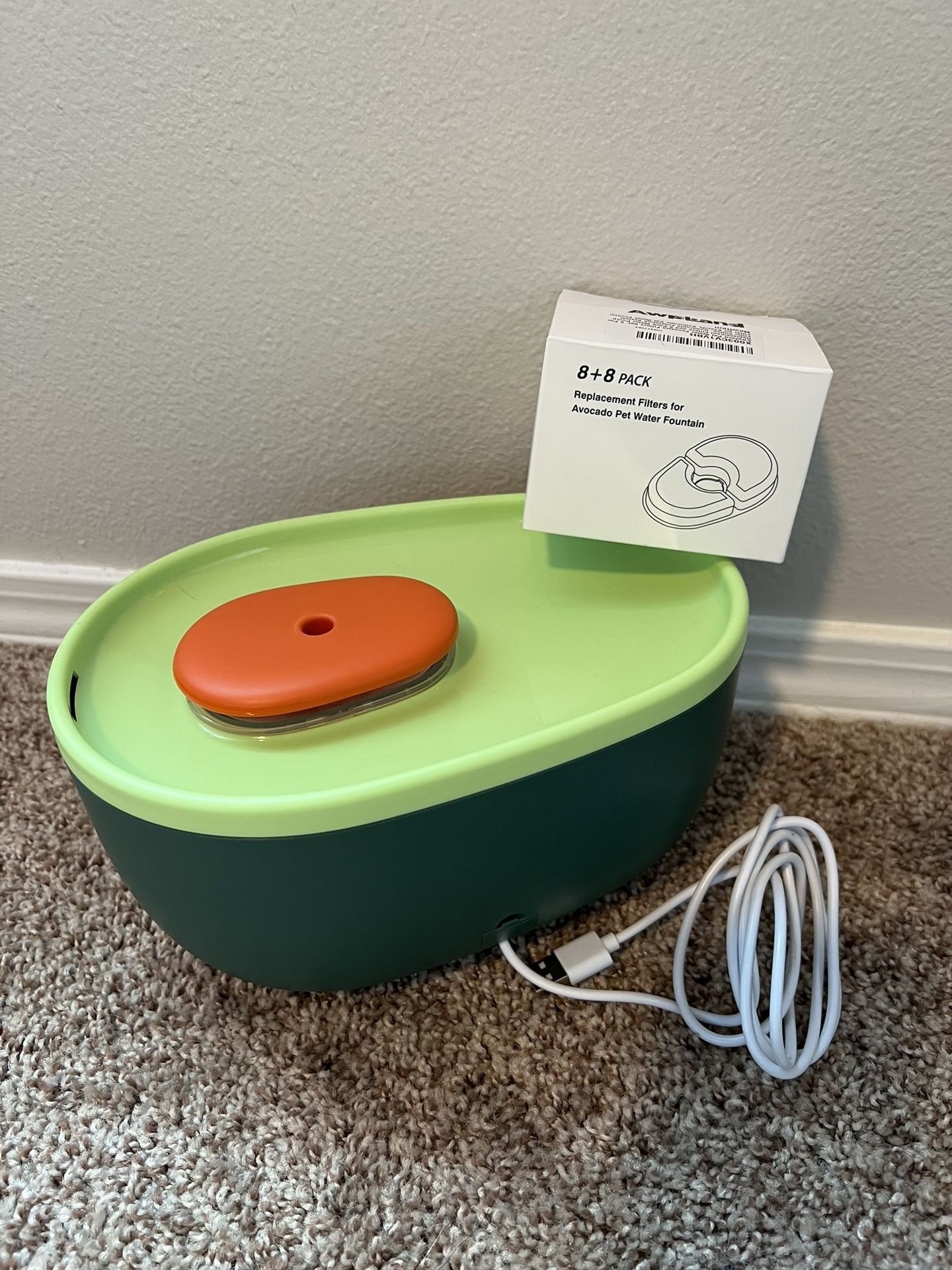 Avocado Pet Water Fountain