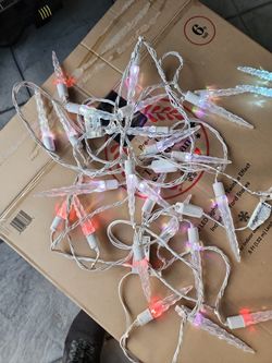 24 Icicles Multiple Color Changing