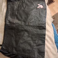Leather Playboy Bunny Skirt